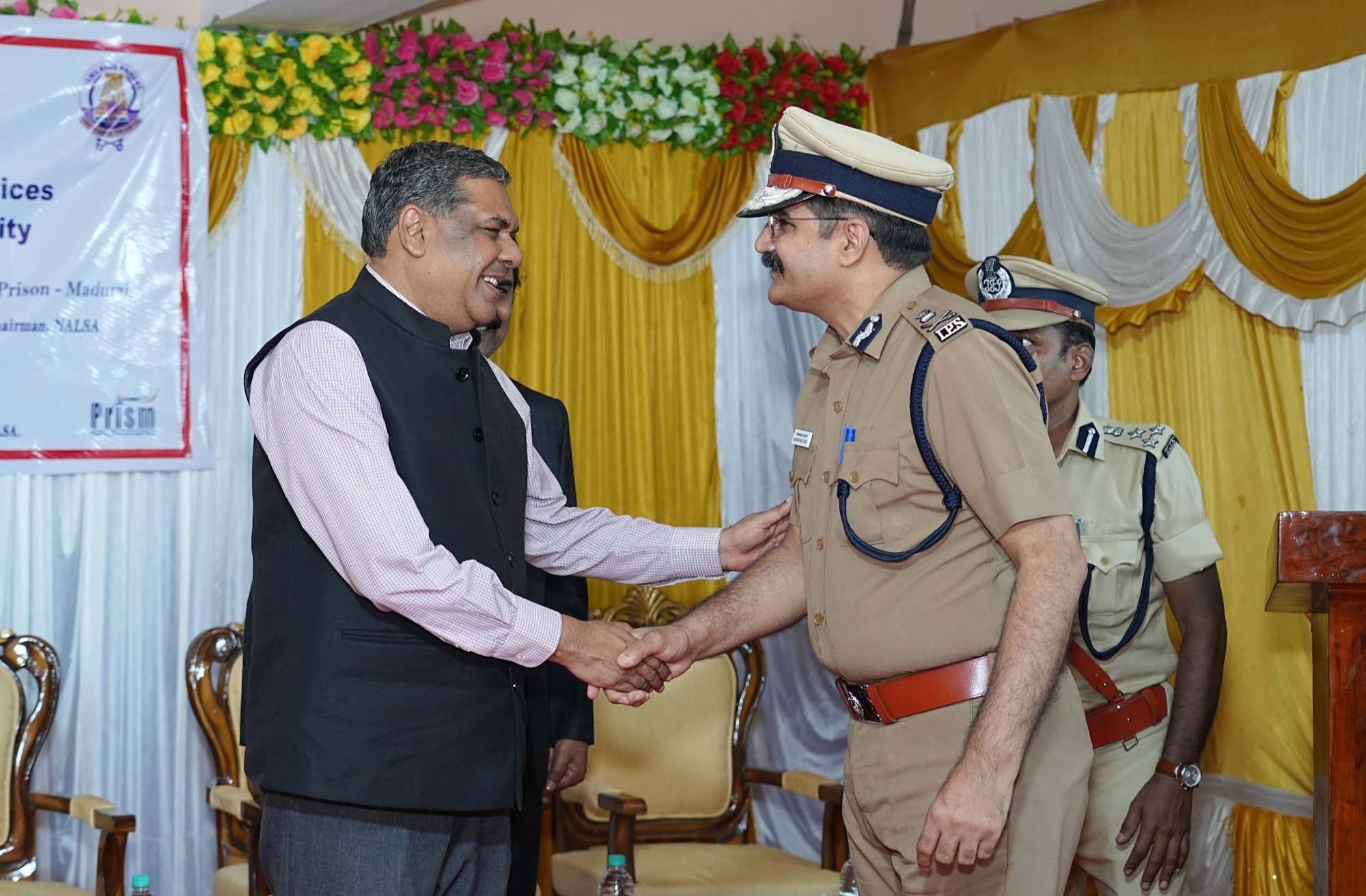 Dr. Maheshwar Dayal, IPS, at an official engagement